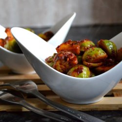 Brussels Sprouts, ‘Nduja, Shrooms