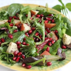 Poppyseed, Pomegranate & Pear Salad