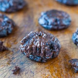 Quintuple Chocolate Fudgy Cookies