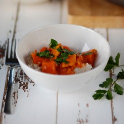 Pumpkin Coconut Curry with Chicken
