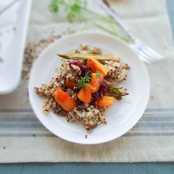 Roasted Carrot & Leek Quinoa