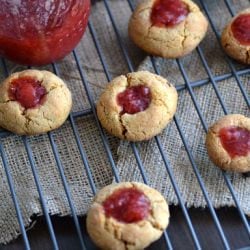 Gluten Free PB & Jelly Thumbprints