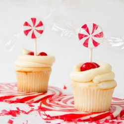 DIY Faux Peppermint Candy Toppers