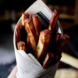 White Sweet Potato Fries