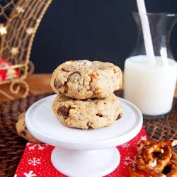 Chocolate Chunk Pretzel Cookies