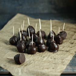 Plums in Chocolate
