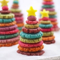 3D Christmas Tree Cookies
