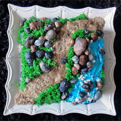 Trail Cake with Edible Rocks