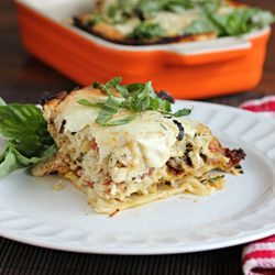 White Chicken & Artichoke Lasagna