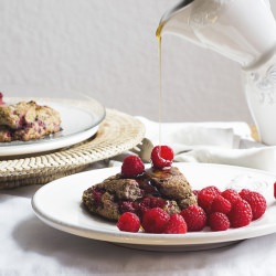 Raspberry ‘n Buckwheat Scones