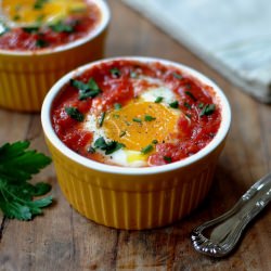 Eggs Poached In Tomato Sauce