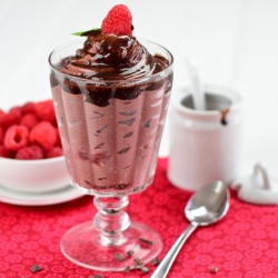 Chocolate Raspberry Soft Serve