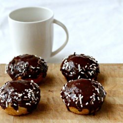 Chocolate Glazed Baked Doughnut