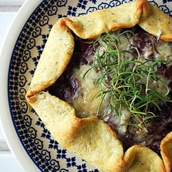 Caramelized Red Onions Galette