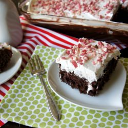 Peppermint Poke Cake