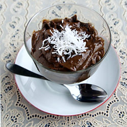 Chocolate Coconut Avocado Pudding