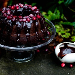 Chocolate Cake with Cranberries