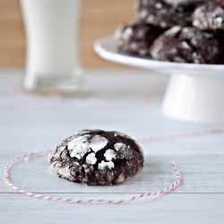 Chocolate Stout Crinkle Cookies