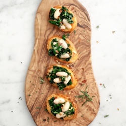 Kale & White Bean Crostini
