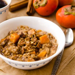 Pecan Persimmon Oatmeal