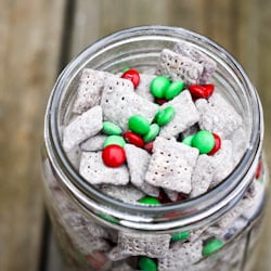 Holiday Protein Muddy Buddies