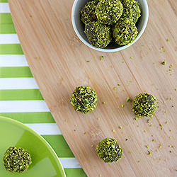 Dark Chocolate Pistachio Truffles