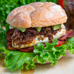Bacon Jam Chicken Club Sandwich