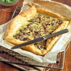 Mushrooms and Duck Magret Quiche