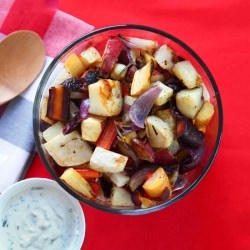 Roasted Veggies & Greek Yogurt Dip