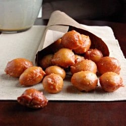 Salted Caramel Glazed Doughnut Hole