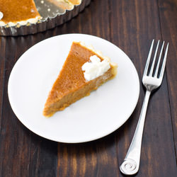 Bourbon Pumpkin Tart