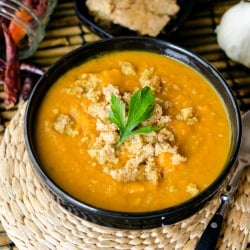 Smoky Sweet Potato Soup & Cornbread