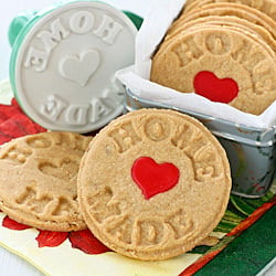 Peanut Butter Stamped Cookies