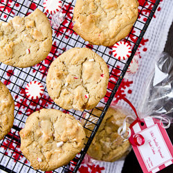 White Chocolate-Peppermint Cookies