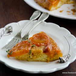 Apricot & Thyme Upside-Down Cake