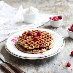 Whole Wheat And Soy Berry Waffles