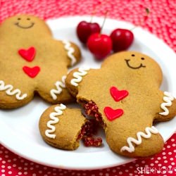 Cherry-filled Gingerbread Men