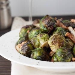 Roasted Garlic Brussels Sprouts