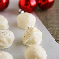 Eggnog Truffles