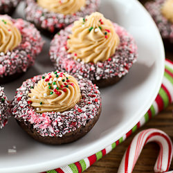Mocha Mint Cookie Cups