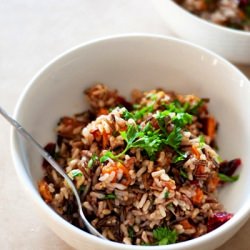 Rustic Winter Rice Pilaf