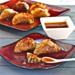 Pork Dumplings & Fiery Apricot Sauce