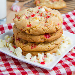 Peppermint White Chocolate Cookies