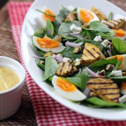 Kumara and Baby Spinach Salad