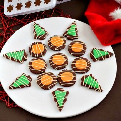 Chocolate Cookies w/ Orange & Mint