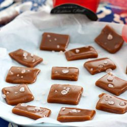 Soft Vanilla and Pink Salt Caramels