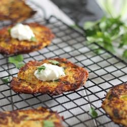 Spicy Spaghetti Squash Latkes