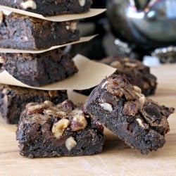 Dark Chocolate Hazelnut Pie Bars
