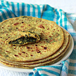 Spinach Cottage Cheese Flatbreads