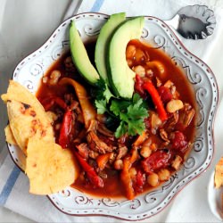 Chili Chicken Soup with Hominy